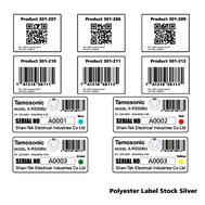 Label Stock Silver Matt