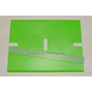 Škrabka plastová s ochranným krytom (zelená)